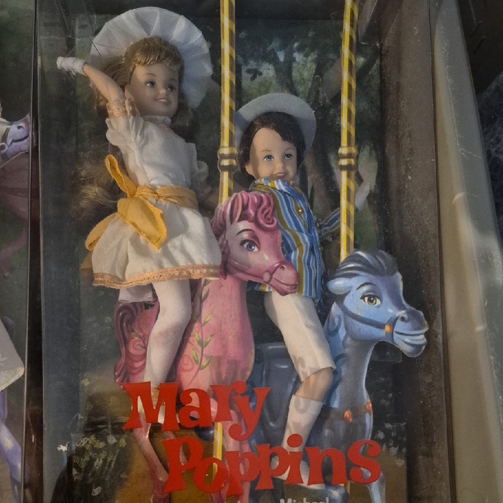 Carousel Doll Set - Pink and Blue